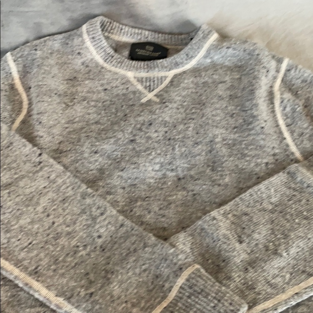 Gray marled sweater from Maison Scotch and Soda.